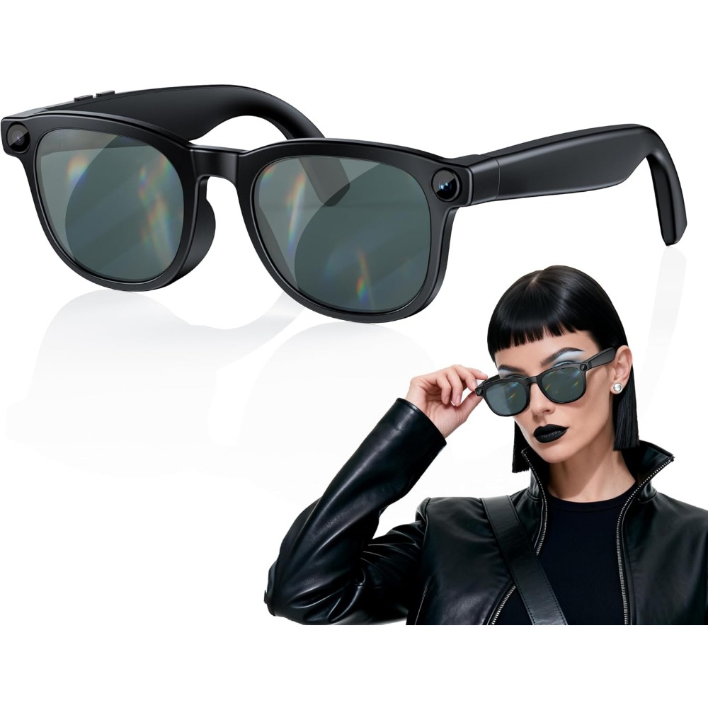 Smart Glasses Lens - 스마트 안경: 4K 비디오, 오픈이어 오디오,