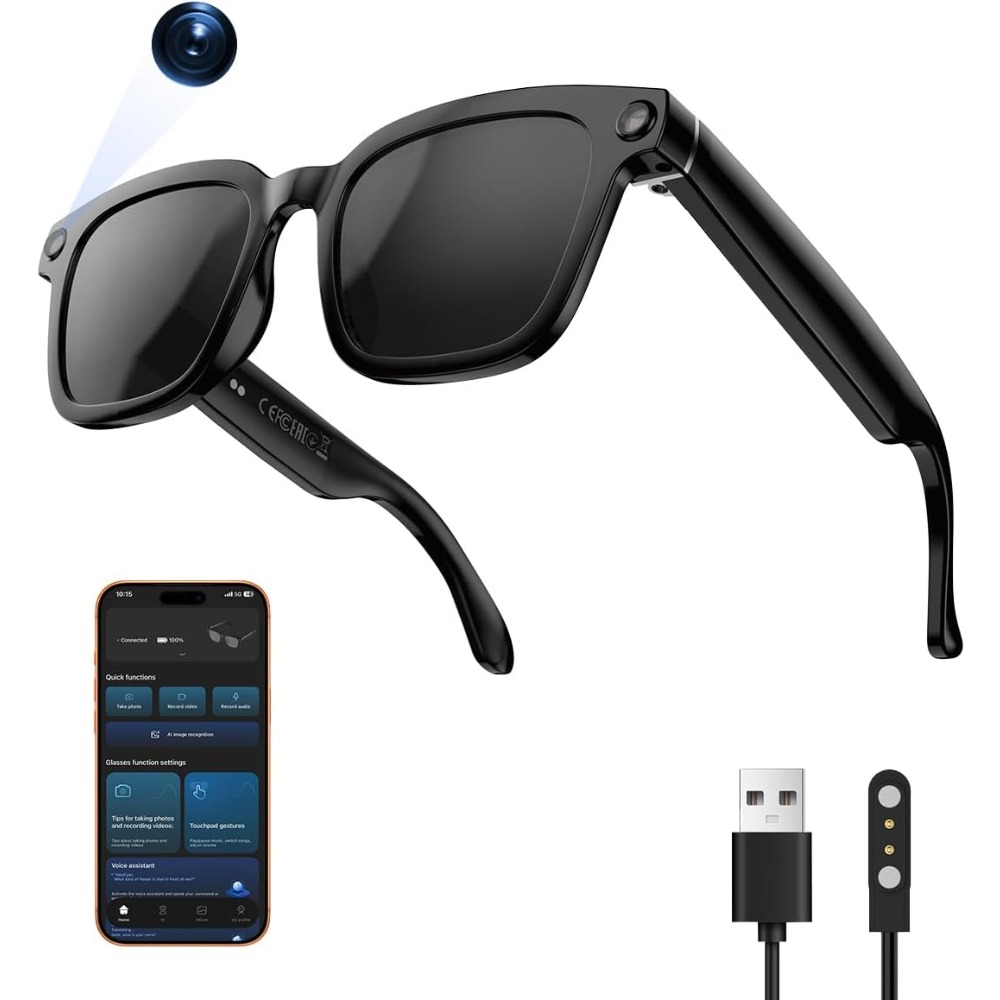 Smart Glasses Lens - 비디오 및 사진 기능이 있는 스마트