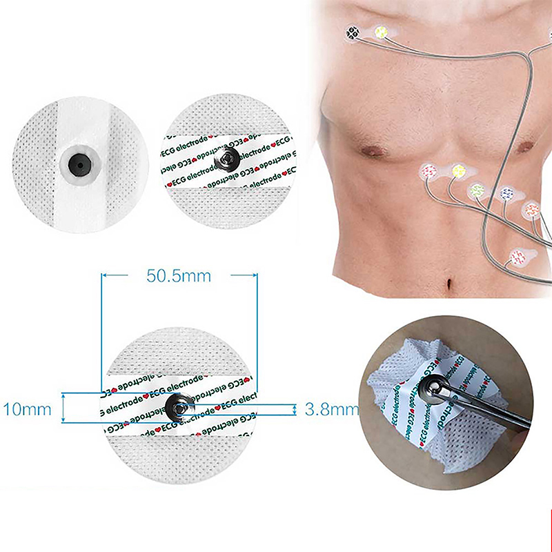 Ecg Patch Monitor - 50 개/가방 전극 패치 의료 일회용