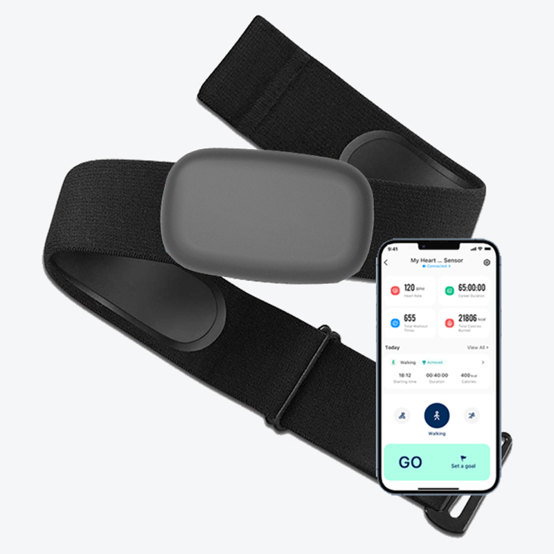 Breath Rate Monitor - FITCENT5.3 Khz 가슴 심박수 모니터 스트랩,
