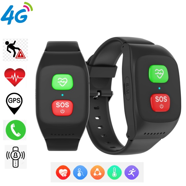 Fall Detection Watch - 낙상 감지 4G 노인용 스마트워치 GPS