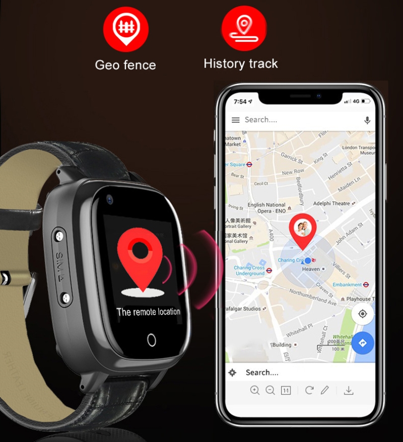 Fall Detection Watch - 노인용 스마트워치, 노인용 스마트워치, GPS 위치