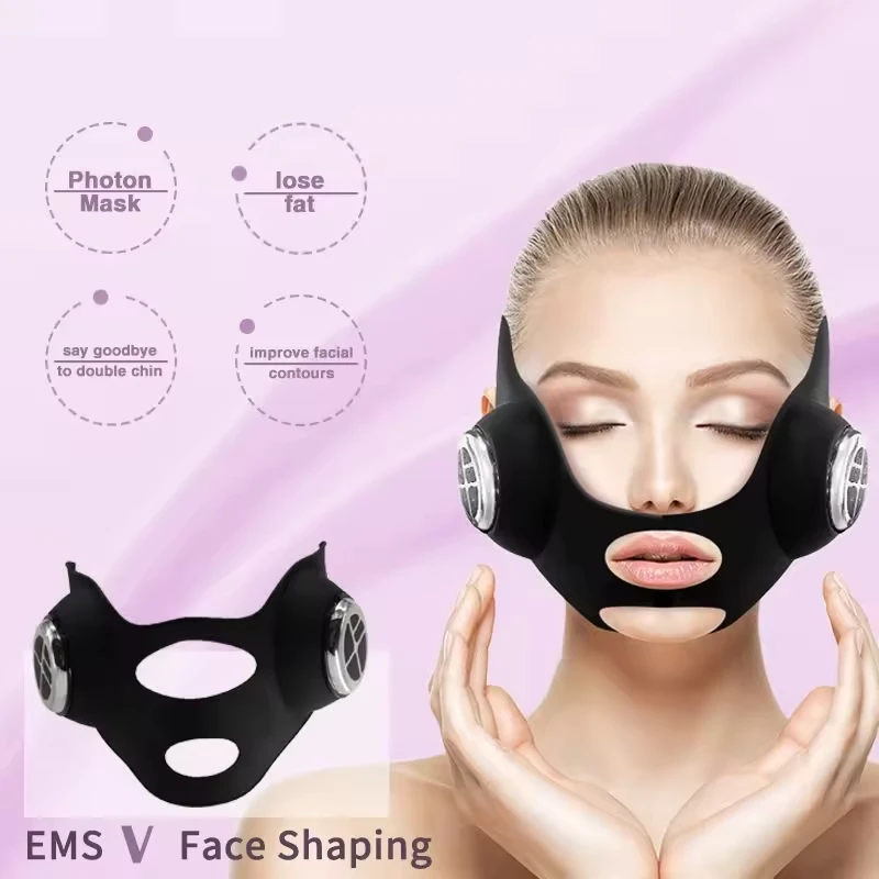 Galvanic Skin Sensor - V 페이스 리프팅 EMS 페이셜 마스크
