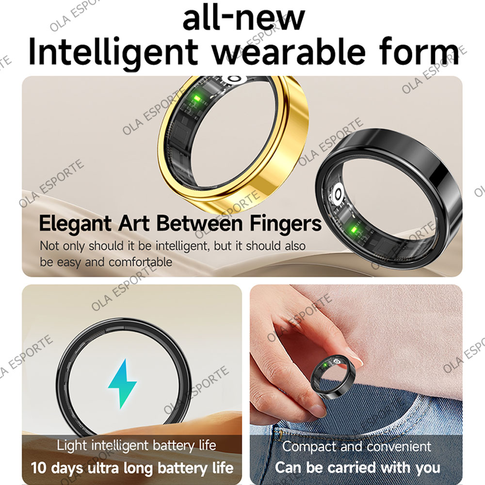 Temperature Ring Skin - 새로운 R09 스마트 링 남녀공용 충전
