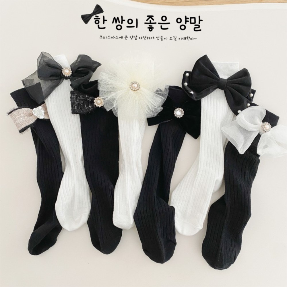 Baby Sock Oximeter - 여아용 실크 스타킹 레이스 공주풍 아기