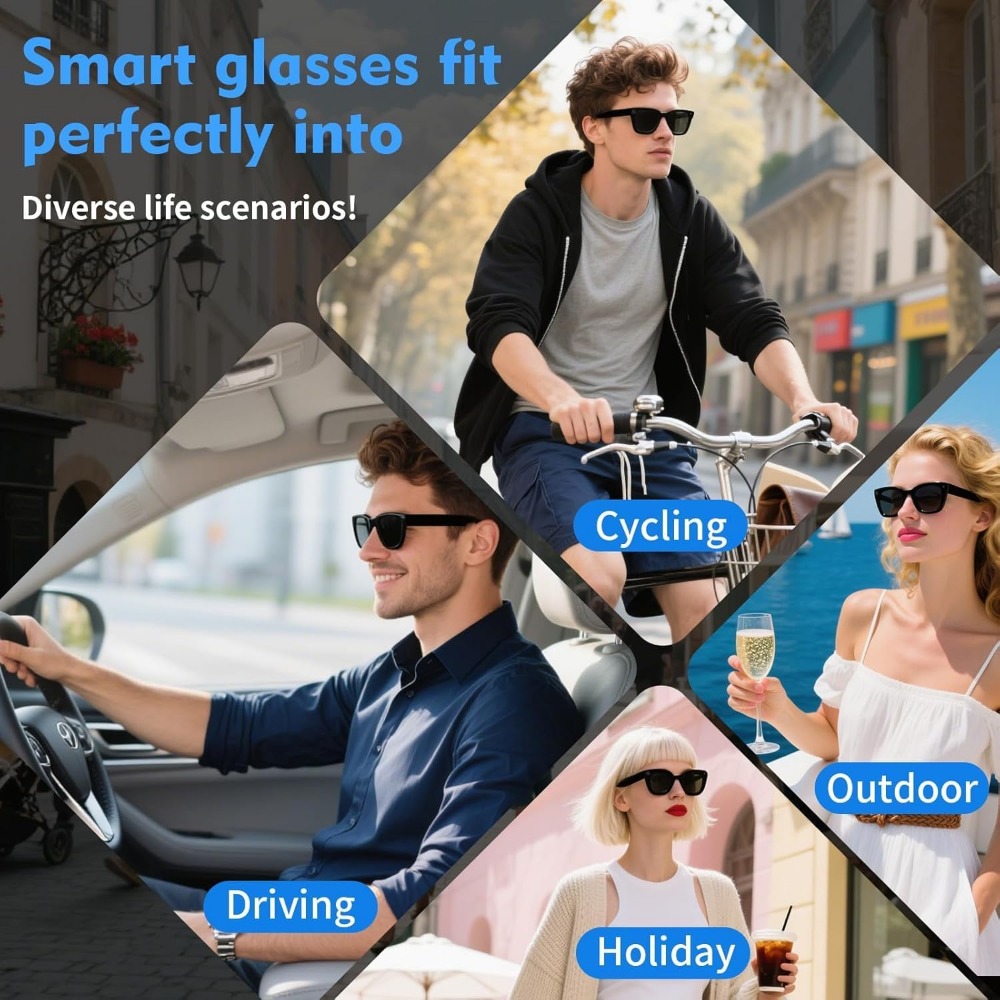 8MP 카메라, 140개 이상의 언어 번역 기능, 오픈 - Smart Glasses Lens 리뷰 및 가격