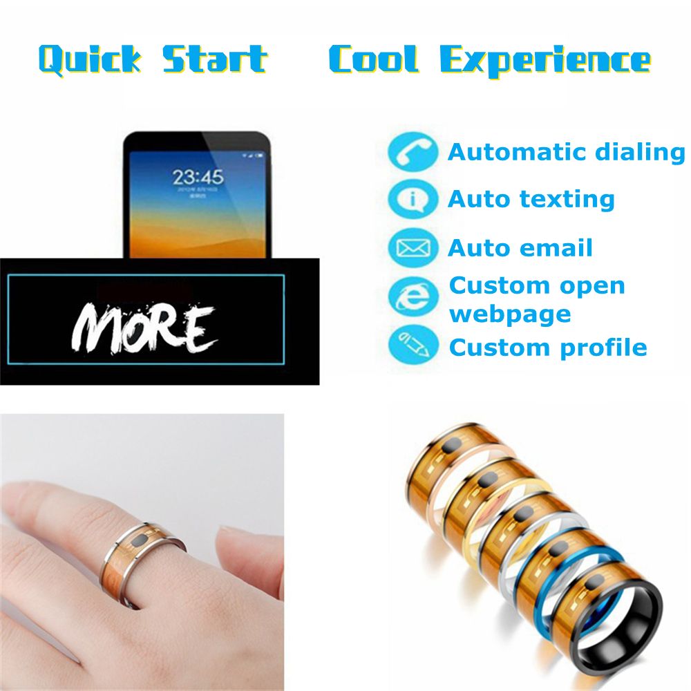 패션 기술 다기능 방수 웨어러블 연결 지능형 스마트 N - Smart Ring Nfc Pay 리뷰 및 가격