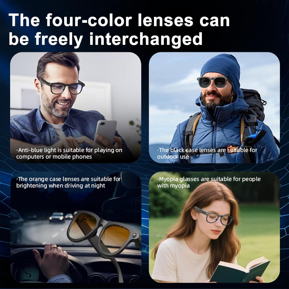 HD 카메라, 실시간 번역, 음악 및 핸즈프리 통화 기 - Smart Glasses Lens 리뷰 및 가격