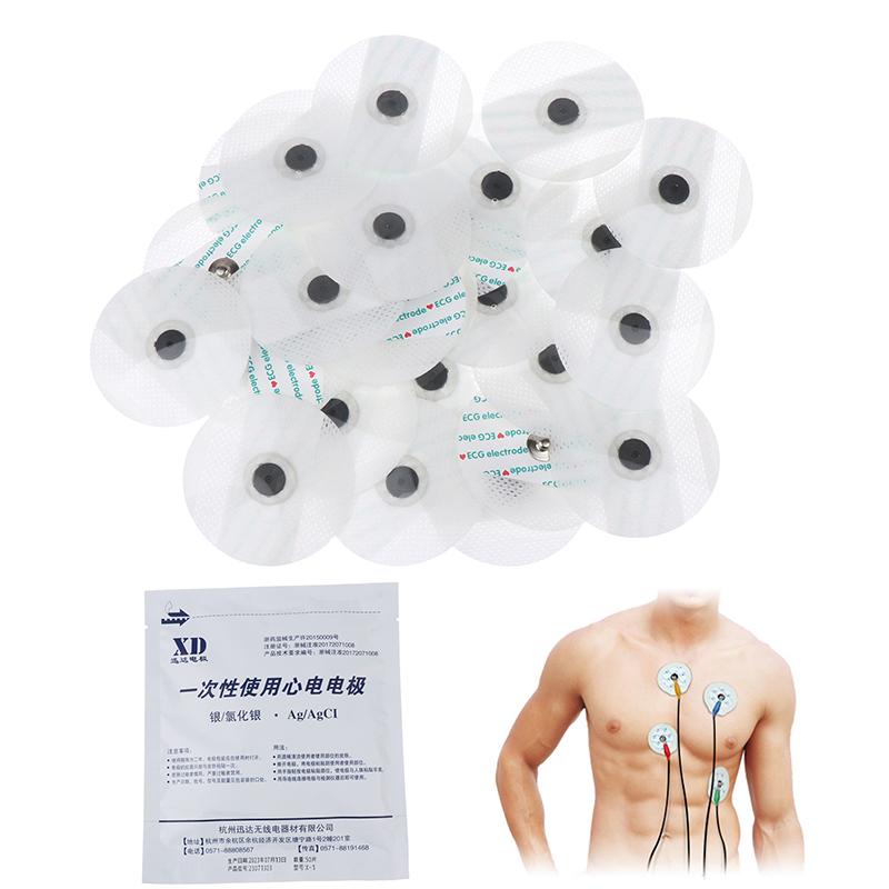 50개/가방 전극 패치 일회용 ECG EKG 액세서리  - Ecg Patch Monitor 리뷰 및 가격