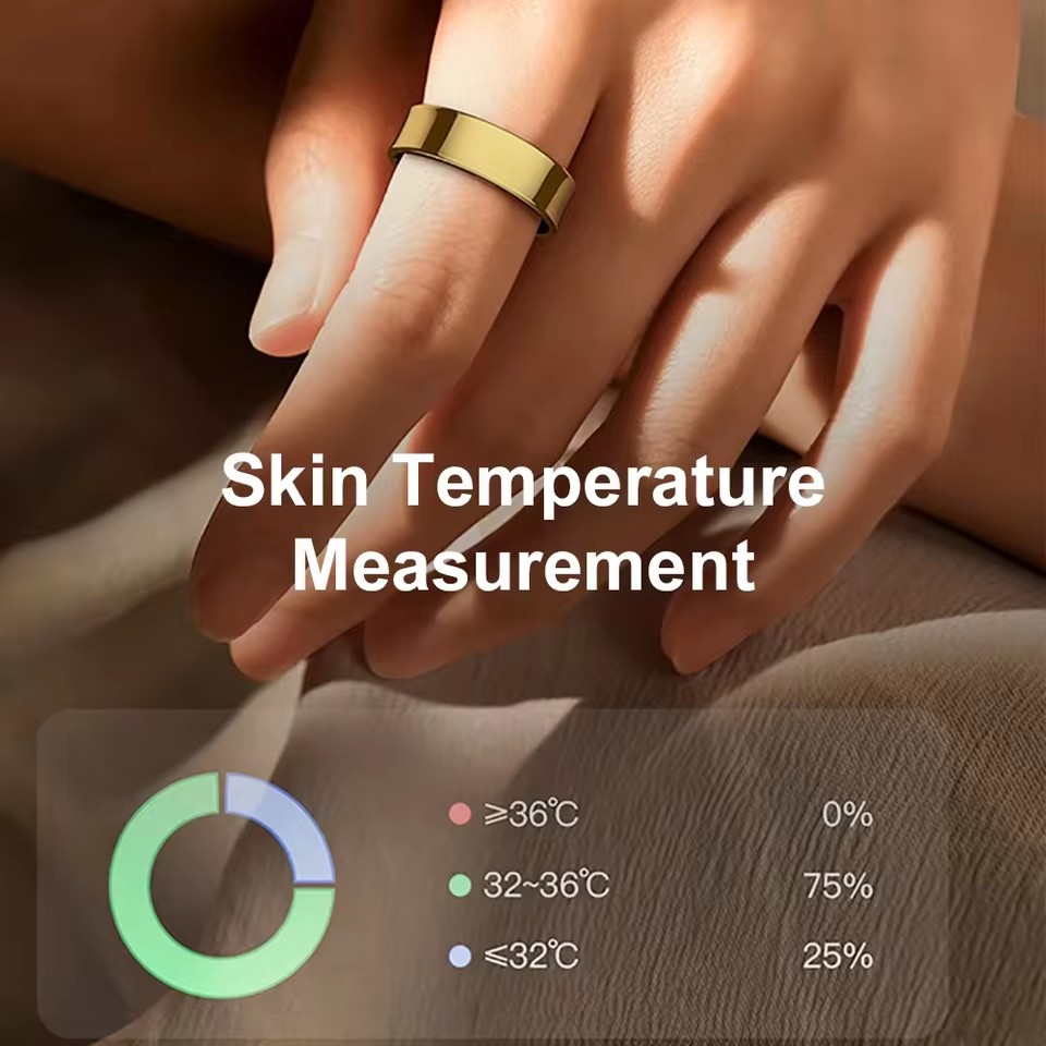 R09 스마트 링 남성 여성 충전 케이스 포함, 심박수 - Temperature Ring Skin 리뷰 및 가격