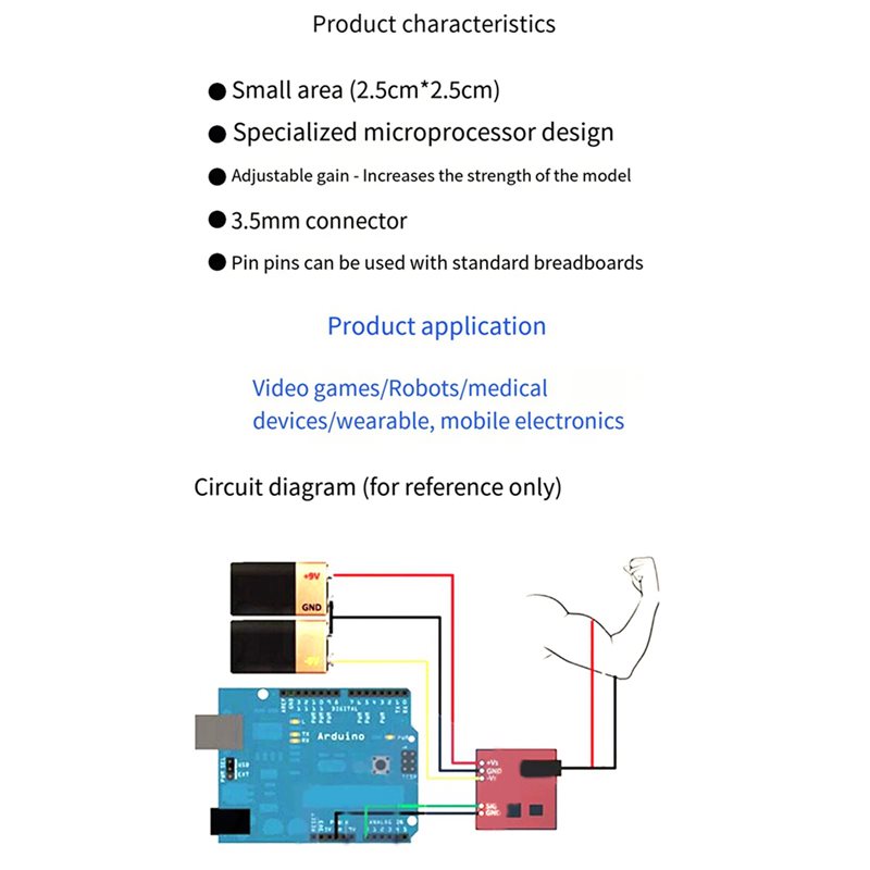 BTLIFE-5X 근육 전기 센서 모듈 Arduino  - Muscle Sensor Emg 리뷰 및 가격