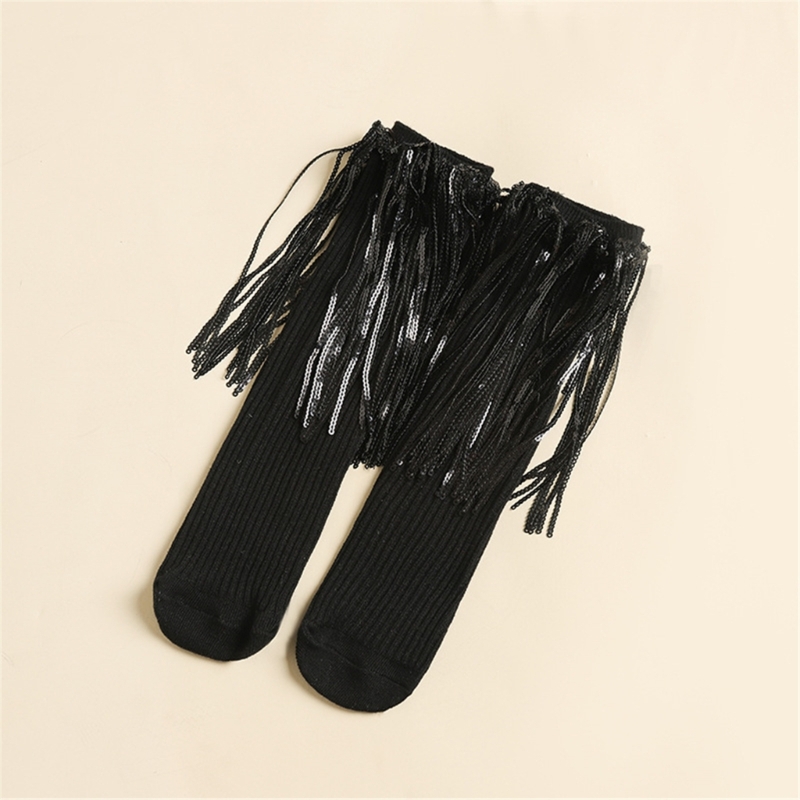 여아용 스팽글 프린지 술 스타킹, 부드러운 코튼, 춤추 - Baby Sock Oximeter 리뷰 및 가격