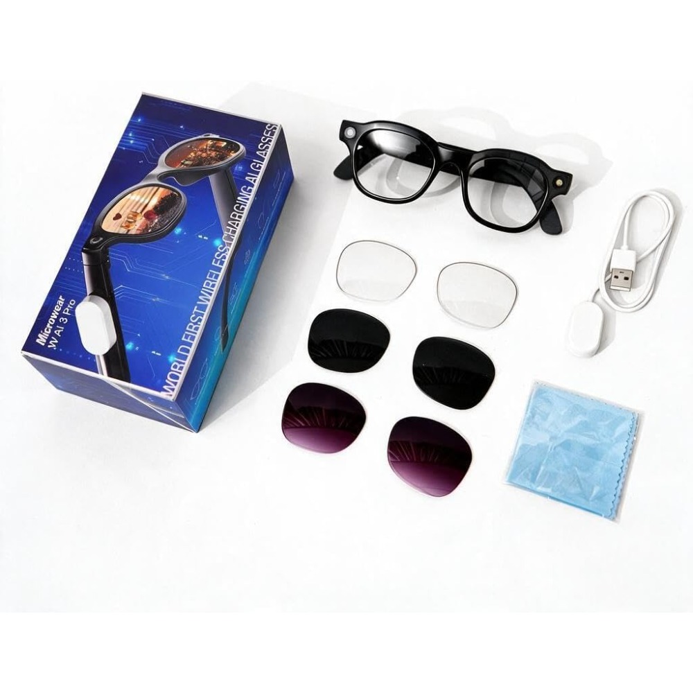 스마트 안경: 13MP, 무선 충전, 음성 비서, 번역 - Smart Glasses Lens 리뷰 및 가격