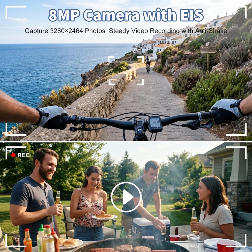 8MP 카메라, 4K 비디오, 실시간 번역, 물체 인식 - Smart Glasses Lens 리뷰 및 가격