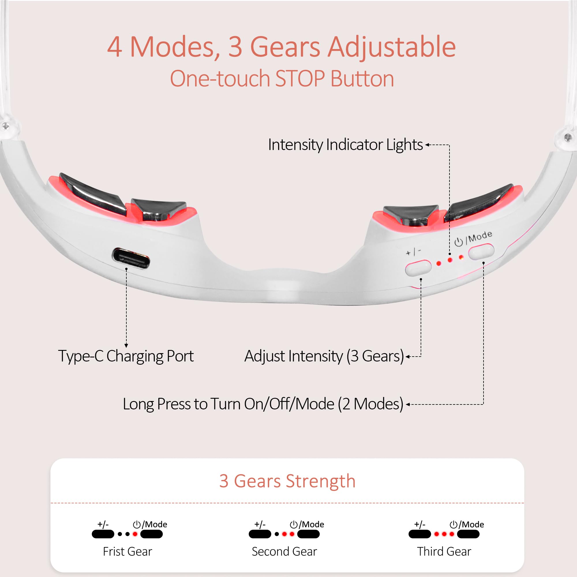 눈밑 적색광 치료기, 4가지 모드 적색광 치료 안경,  - Light Therapy Glasses 리뷰 및 가격