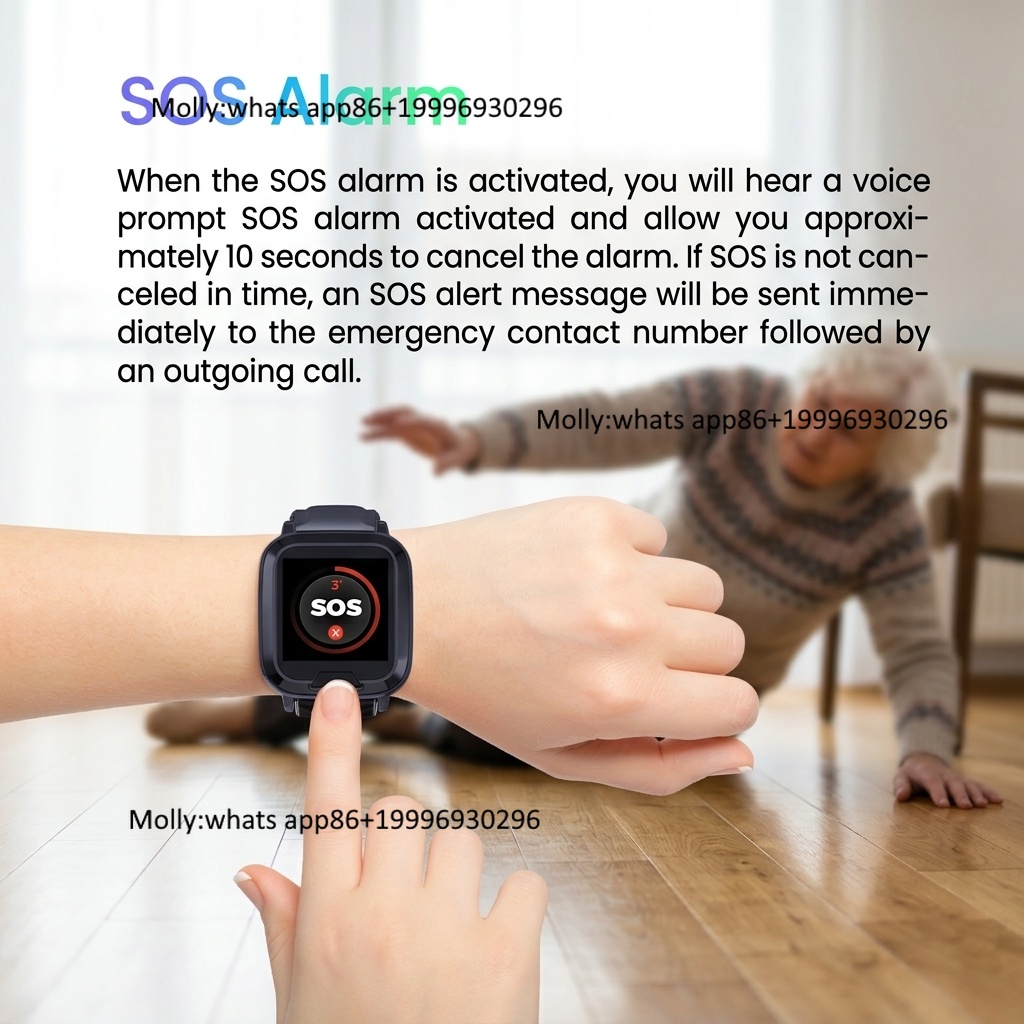 4G GPS 추적 팔찌 심박수 건강 모니터 낙상 감지  - Fall Detection Watch 리뷰 및 가격