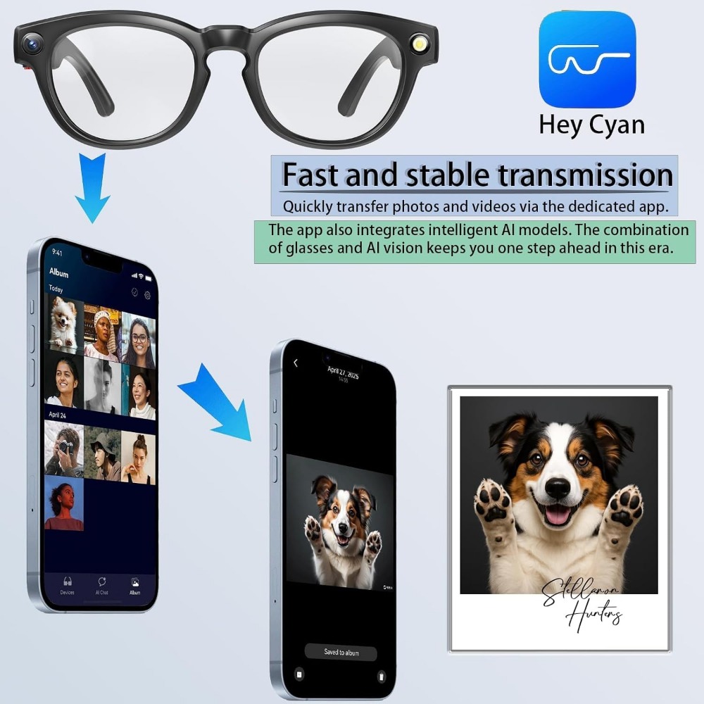 스마트 안경: 4K 카메라, 블루투스, 번역 기능, 자 - Smart Glasses Lens 리뷰 및 가격