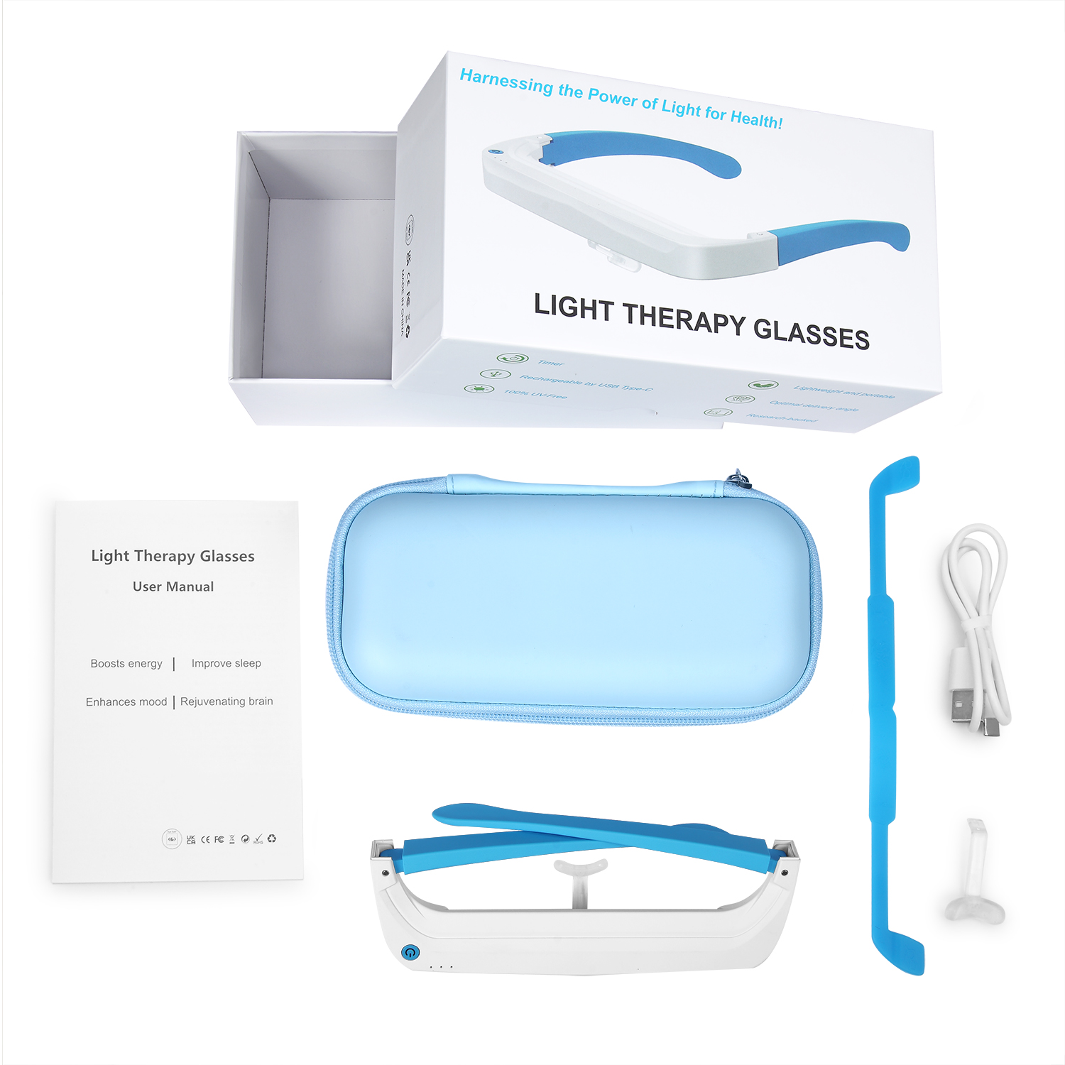 수면 보조 및 마음 진정 웨어러블 SAD 라이트 테라피 - Light Therapy Glasses 리뷰 및 가격
