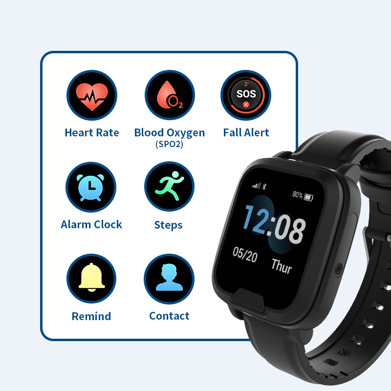 낙상 감지 4G 노인용 스마트워치 GPS 추적 SOS  - Fall Detection Watch 리뷰 및 가격