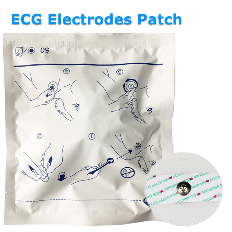 50pcs 일회용 ECG 모니터 EKG 전극 의료 전극 - Ecg Patch Monitor 리뷰 및 가격