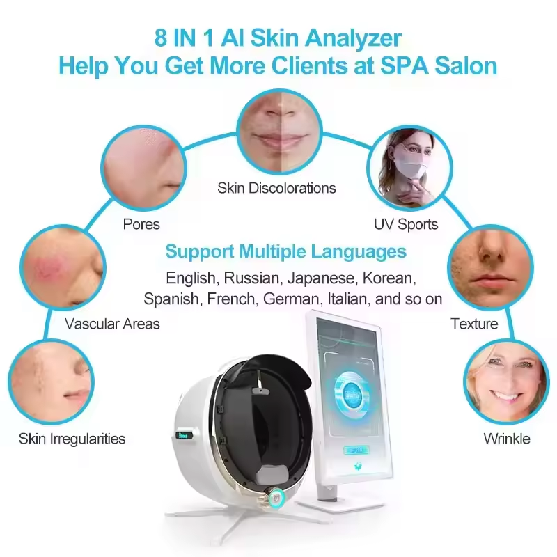 HD 카메라 3D 매직 미러 피부 관리 분석기 - 정확 - Galvanic Skin Sensor 리뷰 및 가격