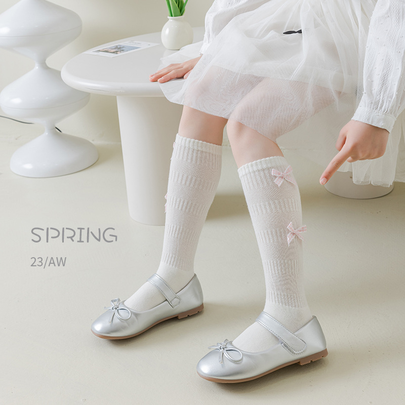 여아용 봄 가을 면 리본 아동용 종아리 양말 레트로 솔 - Baby Sock Oximeter 리뷰 및 가격