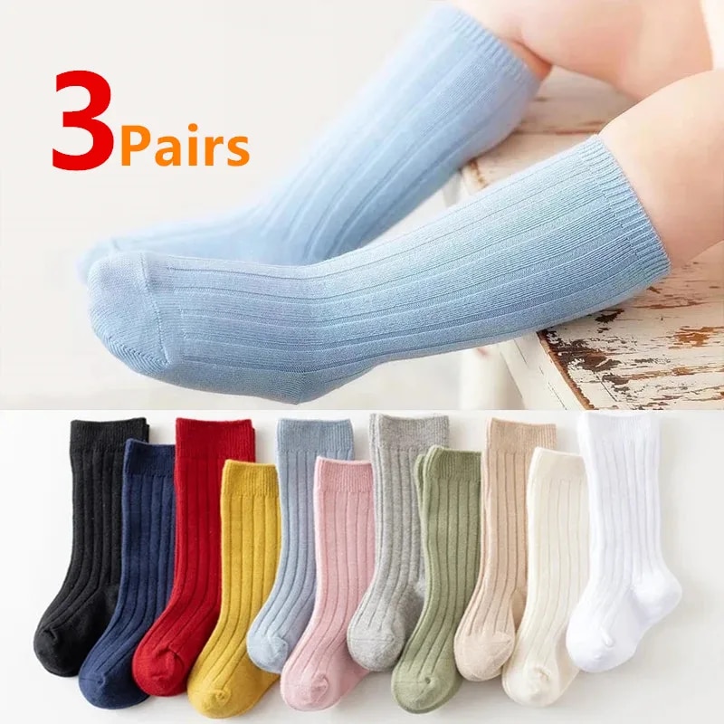 3 짝/몫 아기 무릎 높은 양말 어린이 소녀 소년 부드 - Baby Sock Oximeter 리뷰 및 가격